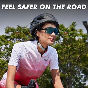 Amazon.co.jp: TriEyeサイクリンググラス - バックミラー付き