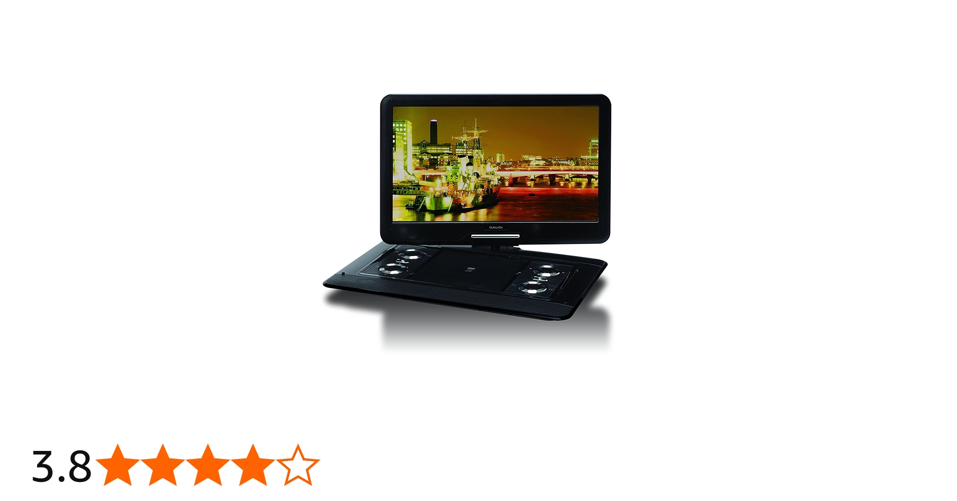 Amazon | GAUDI 15型ワイド ポータブルDVDプレーヤー GPD15B1BK | DVD