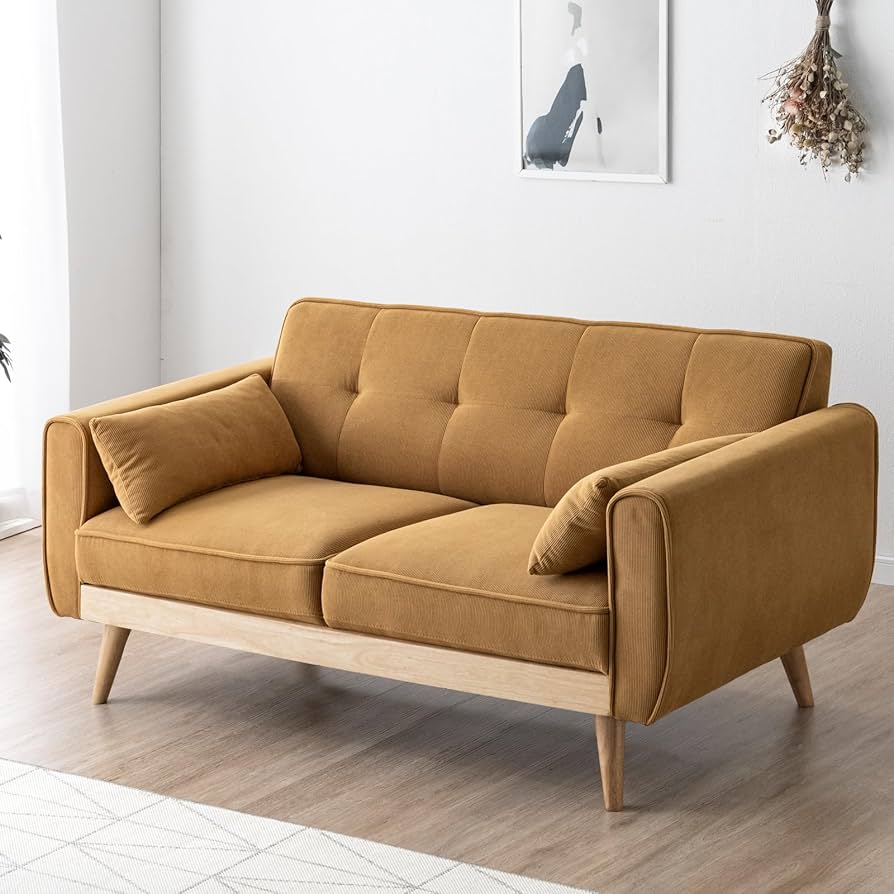 Amazon｜タンスのゲン コーデュロイ ソファー 2.5人掛け 肘掛 肘あり 2
