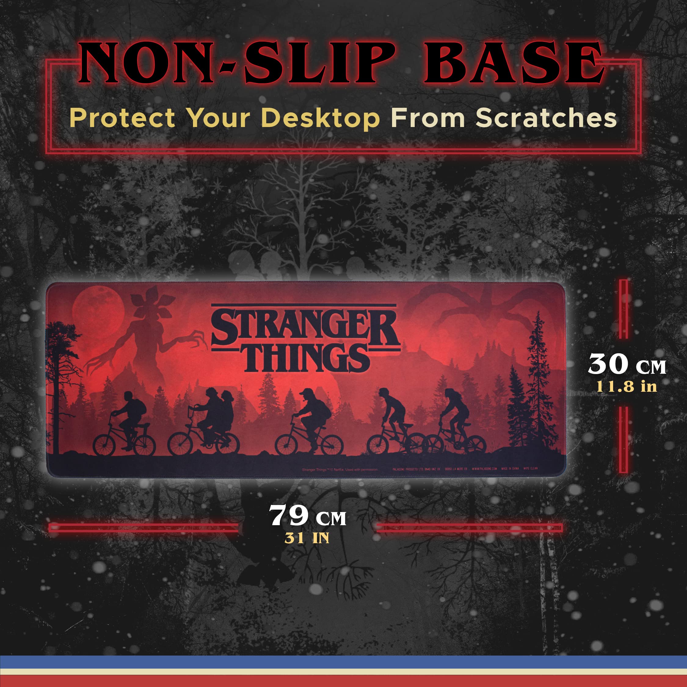 Amazon | Paladone Stranger Things ロゴ デスクマット | 公式