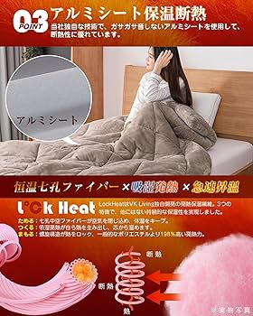 Amazon｜VK Living 掛け布団 【シンサレート＋宇宙服断熱素材