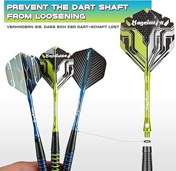 MageRabbit Steel Tip Darts Set, 6pcs 20g Metal Tip Darts,Steel