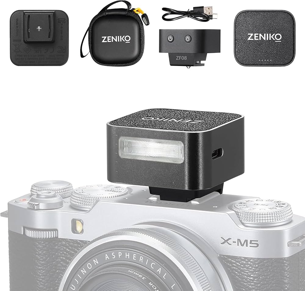 Amazon | ZENIKO ZF08 カメラフラッシュ カメラ用ミニフラッシュ