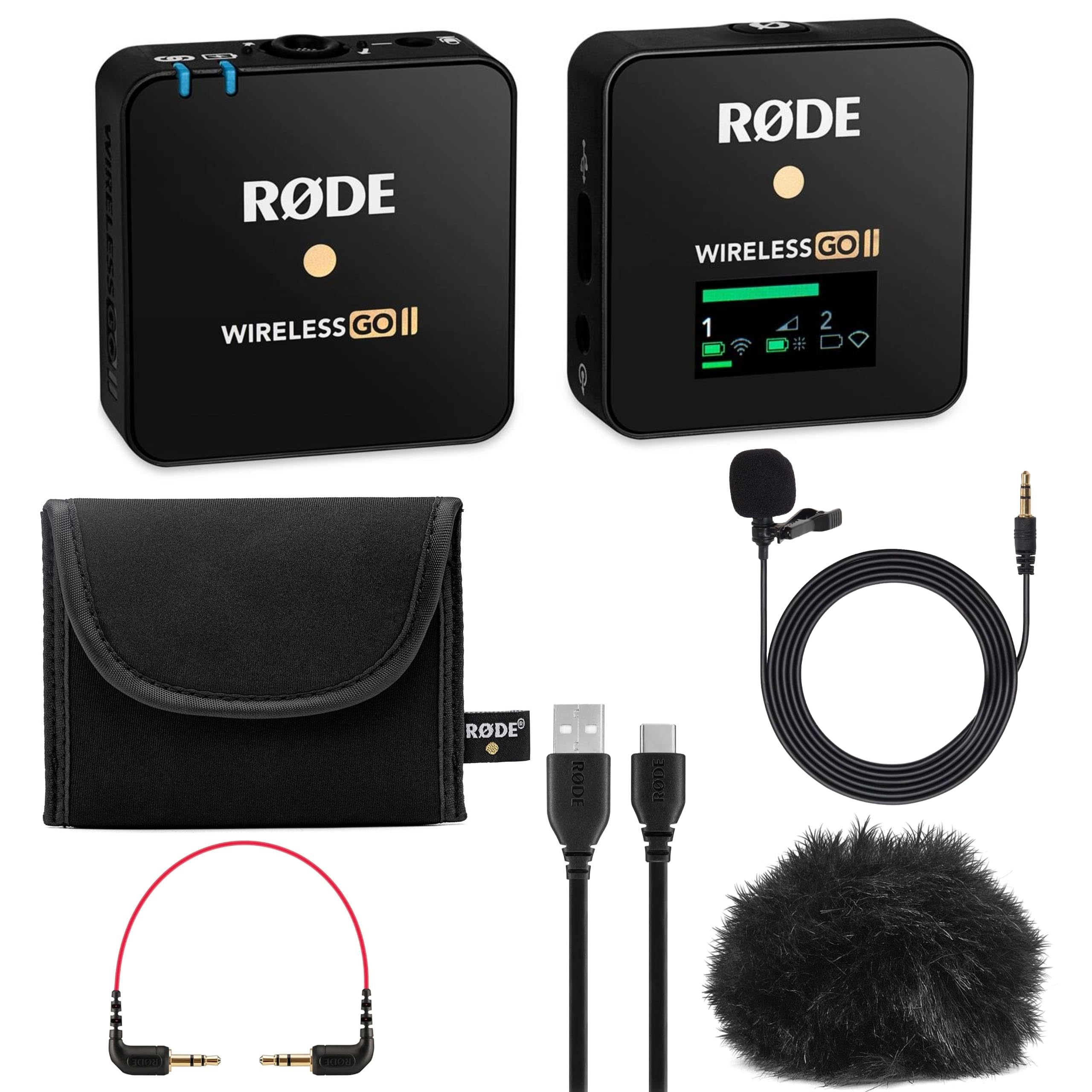 Amazon.com: Rode Wireless GO II Compact Microphone System, Bundle