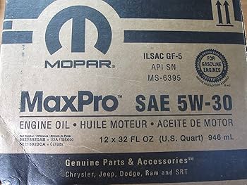 MOPAR MaxPro SAE 5W-30 エンジンオイル 5本セット imgrc0169578936.jpg