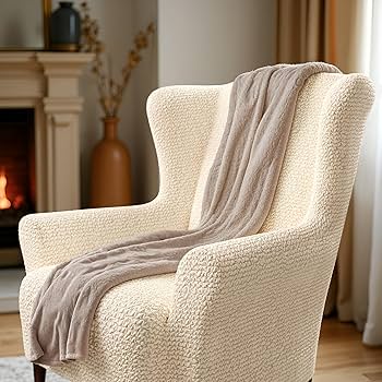 Amazon.com: PAULATO BY GA.I.CO. Wingback Chair Slipcover - High