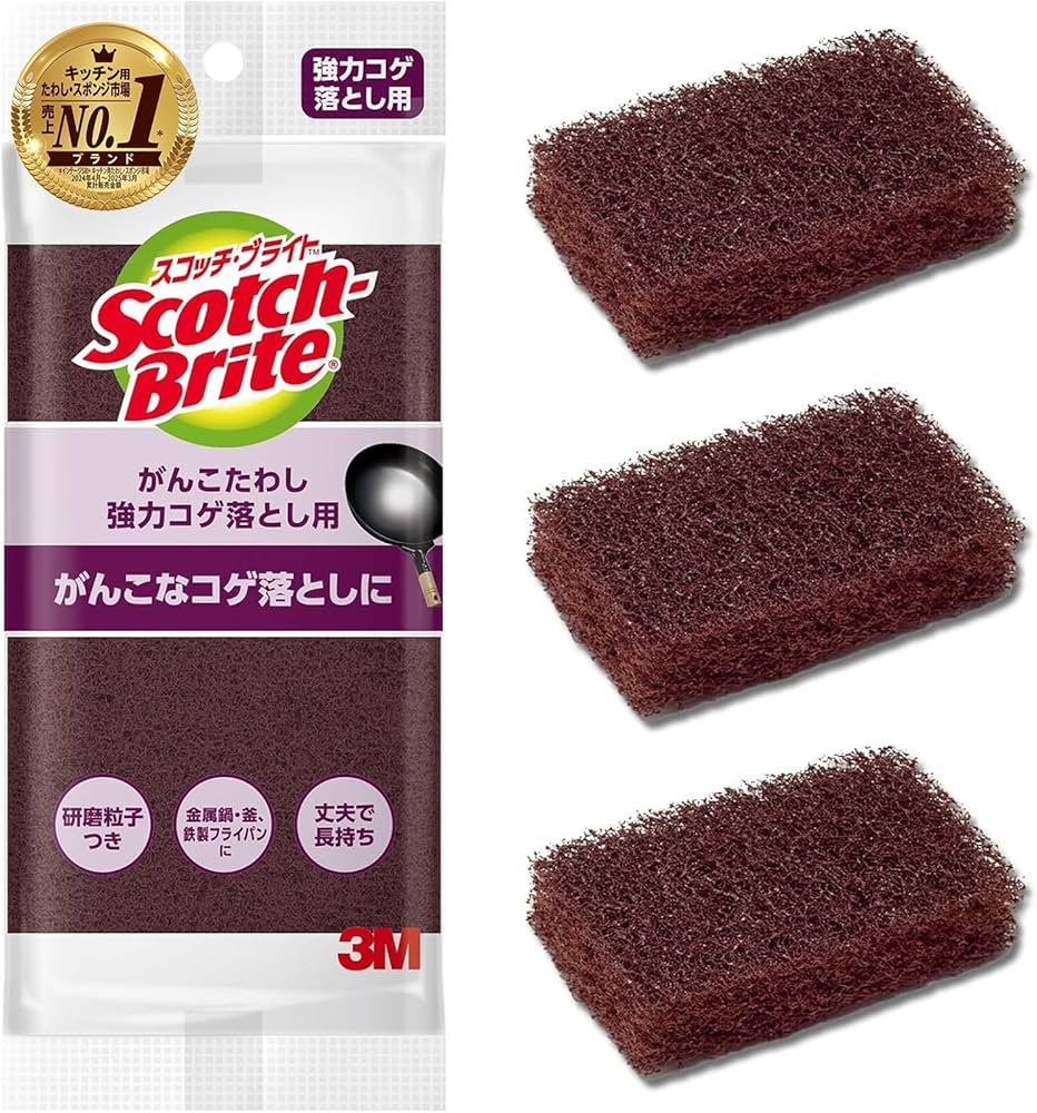 Amazon.co.jp: 【Amazon.co.jp限定】3M がんこ たわし スポンジ