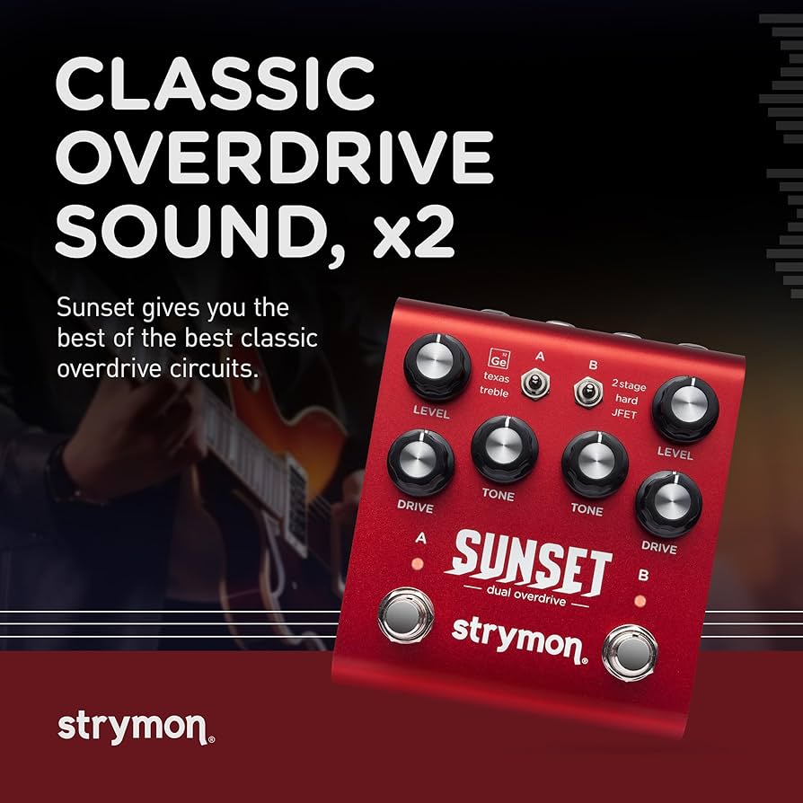 Amazon.com: Strymon Sunset Dual Overdrive and Boost Guitar Effects