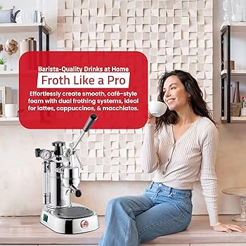 Amazon | ラPavoni PC-16プロエスプレッソマシーン、クローム | La