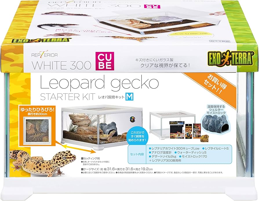 Amazon | GEX EXOTERRA レプテリア レオパ飼育キットM 爬虫類用ガラス