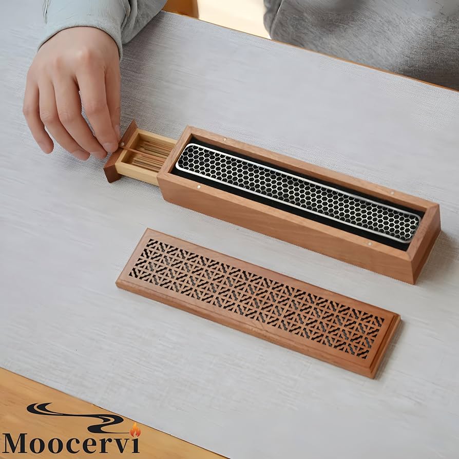 Amazon.com: Moocervi Incense Holder Burner,Coffin Incense Storage
