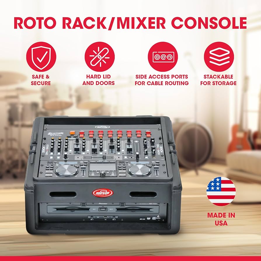 Amazon.com: SKB Roto Rack/Mixer Console, 10U Slanted Rackmount on
