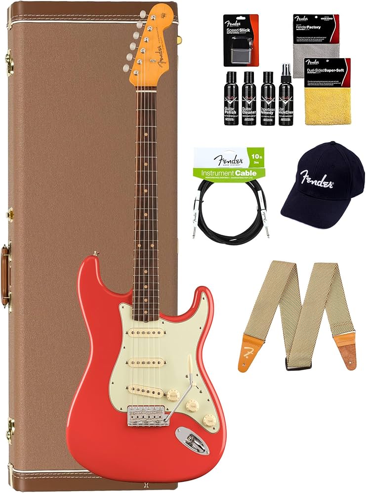 Amazon.com: Fender American Vintage II 1961 Stratocaster - Fiesta