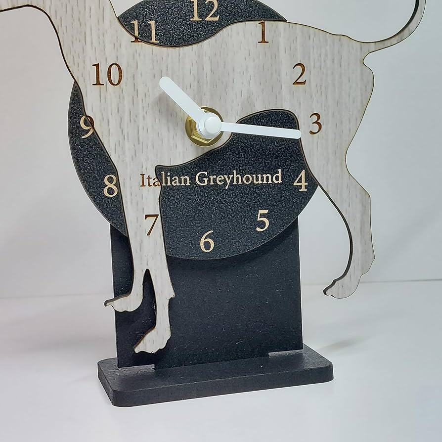 Amazon.co.jp: コンパクト置時計・掛け時計 イタリアングレーハウンド