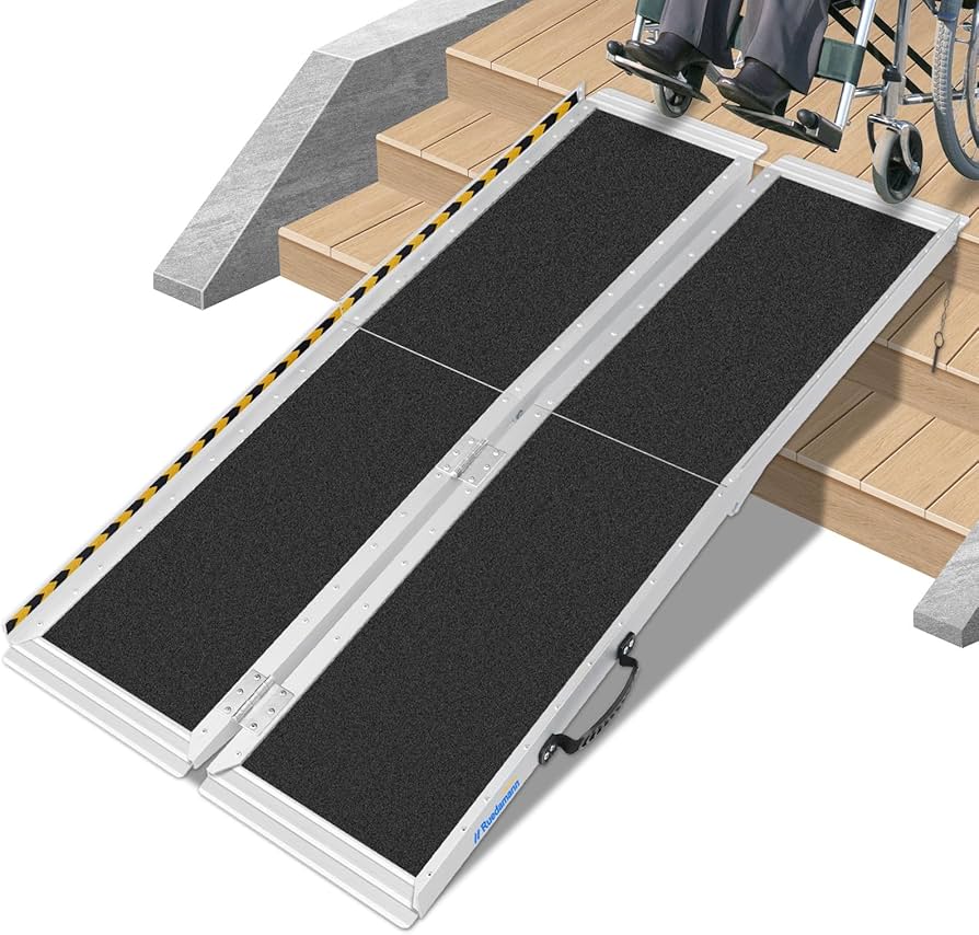 Amazon | Ruedamann 車椅子 スロープ 長さ183cm 幅73cm 車椅子用