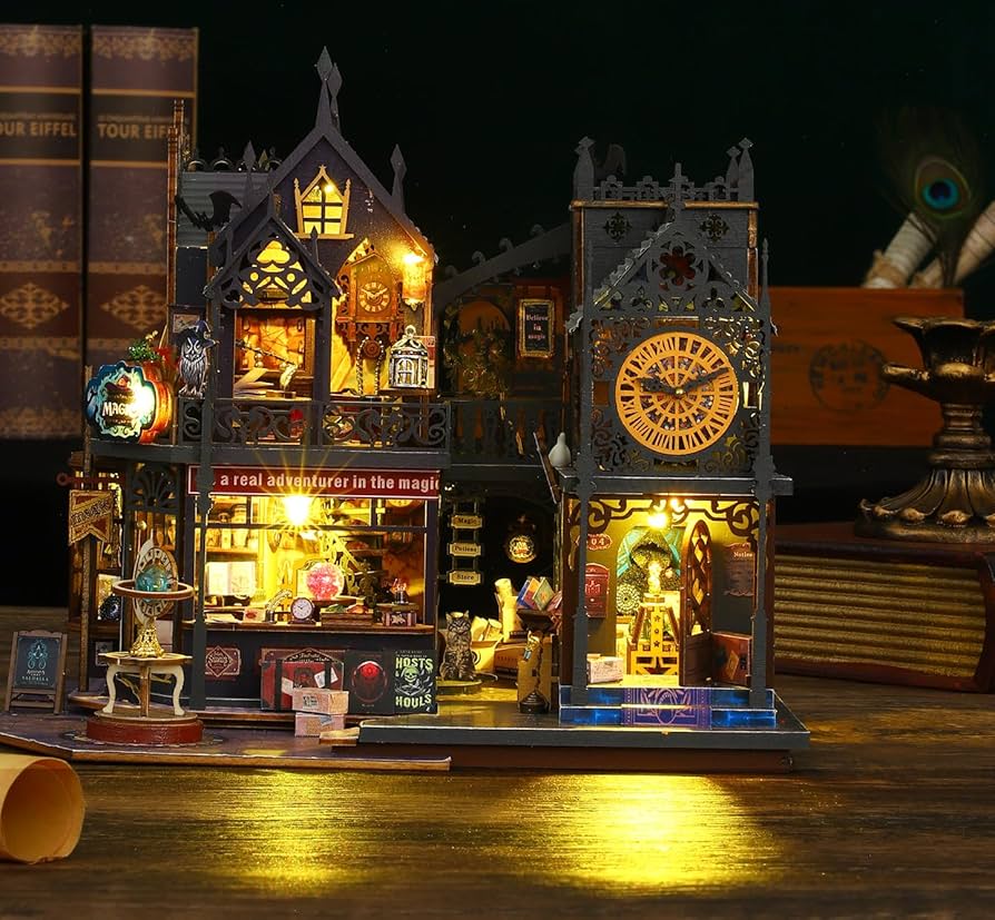 Amazon | Ahilmrn DIY ミニチュアドールハウスキット マジック