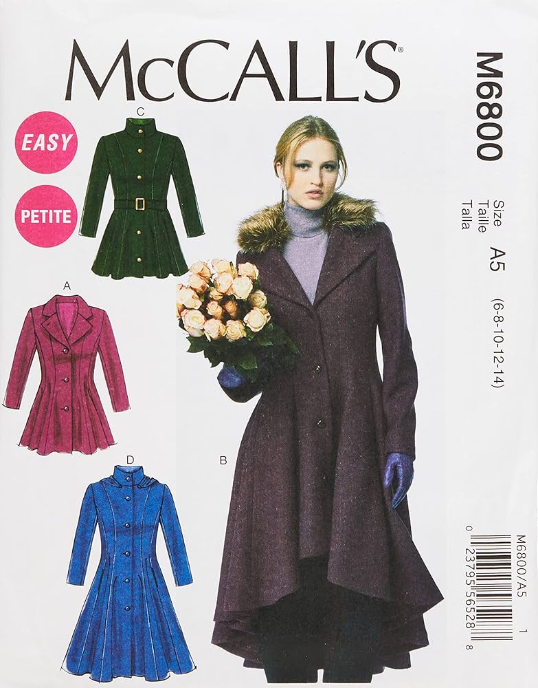 Amazon.com: McCall Pattern Company M6800 Misses'/Miss Petite Lined