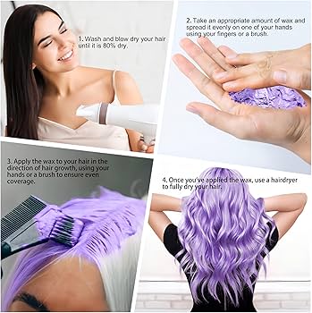 Amazon.com : Mifeloy Temporary Purple Hair Spray Color Wax 4.23 oz