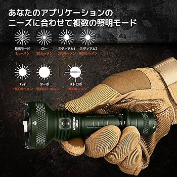 Amazon.co.jp: ACEBEAM L35 2.0 懐中電灯 5000ルーメン 高輝度 650