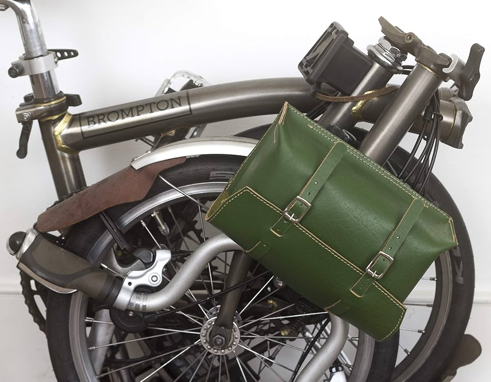 Amazon | London Craftwork レザーハンドルバーサドルバッグ