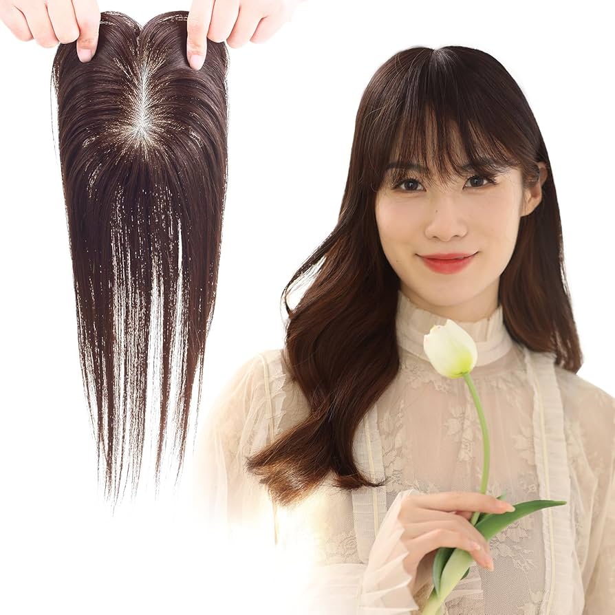 Amazon.co.jp: HIYE 部分ウィッグ 人毛100% ヘアピース 総手植え 自然