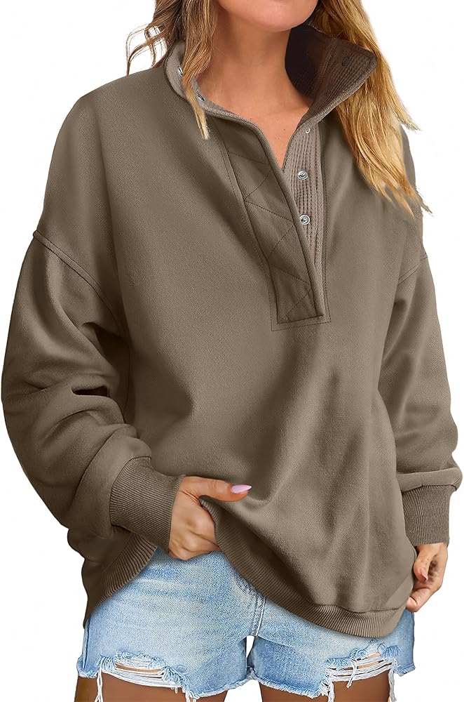 Amazon.com: ANRABESS Womens Oversized Sweatshirt Long Sleeve