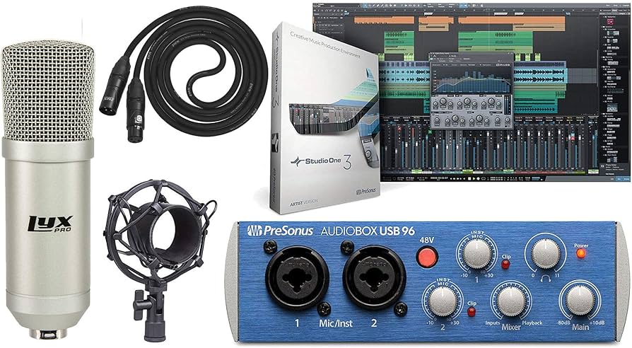 Amazon.com: PreSonus AudioBox USB 96 Recording Bundle with