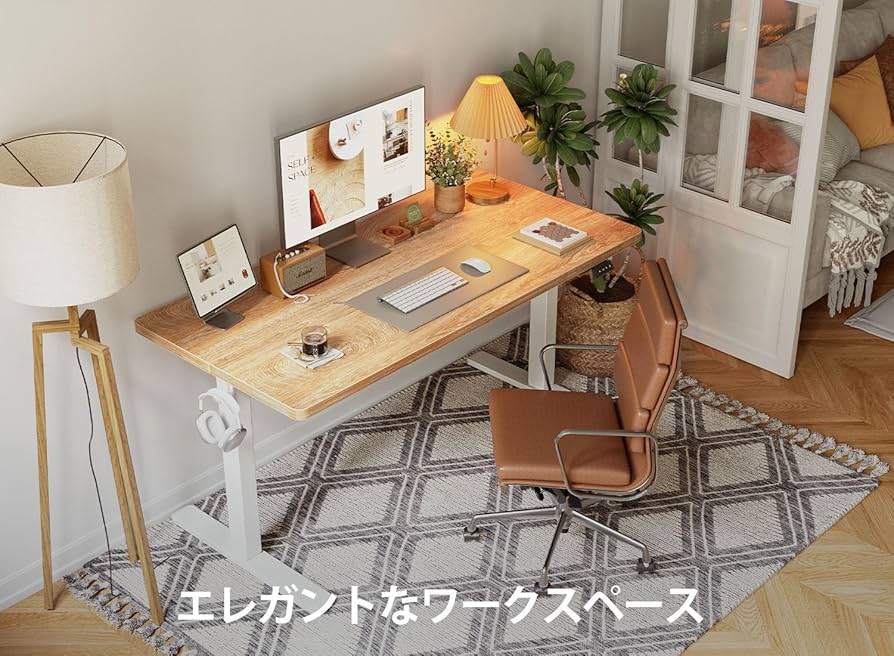 Amazon | Cubicubi 昇降デスク 電動 昇降式デスク スタンディング