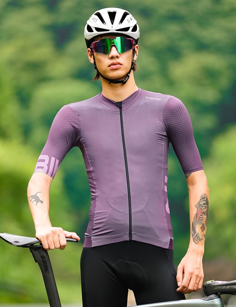 Amazon | INBIKEサイクルジャージ 半袖 弾力 男女兼用 サイクルウェア