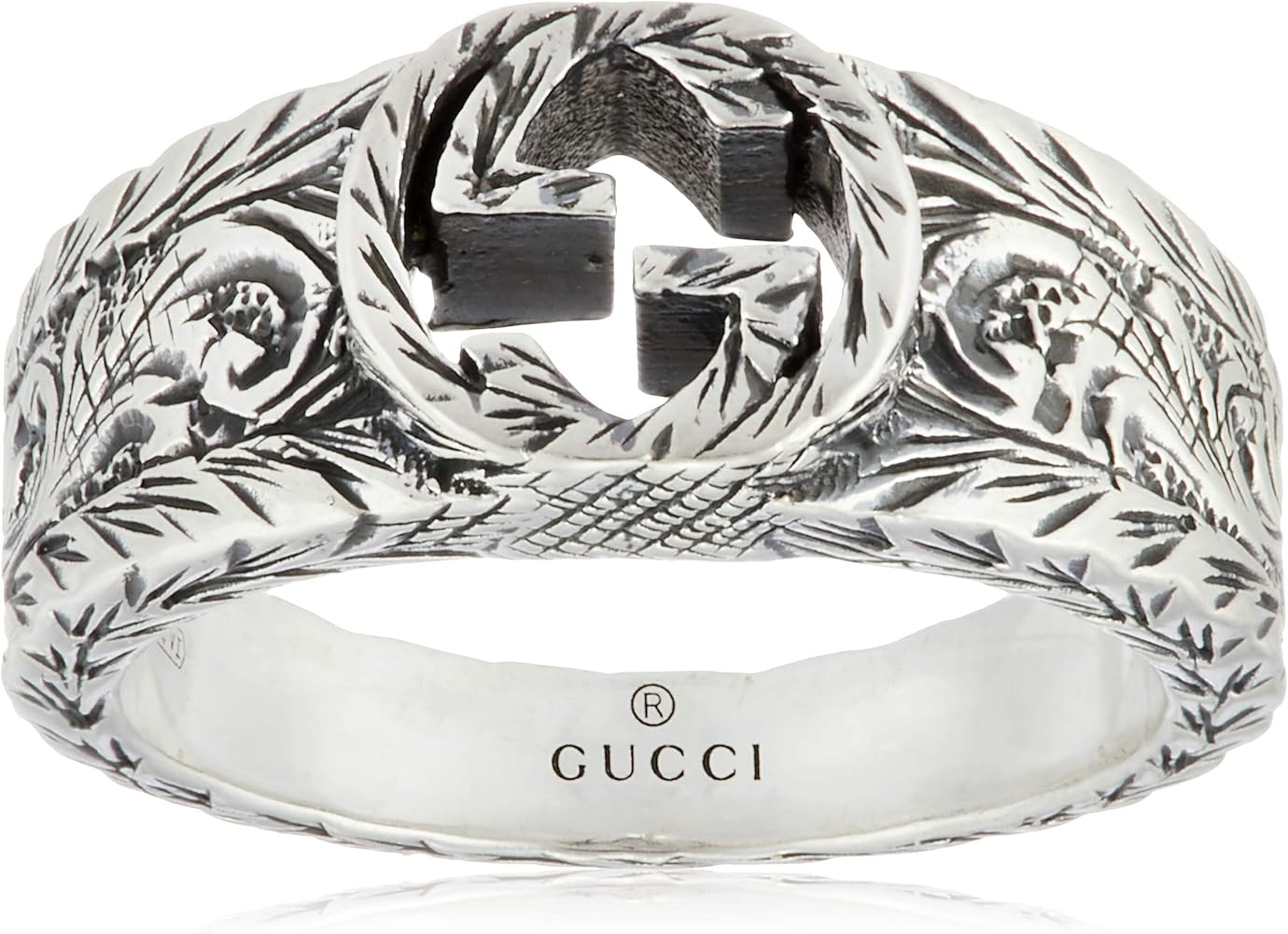 Amazon.co.jp: [グッチ] GUCCI インターロッキングG シルバーリング GU