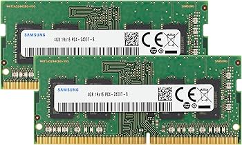 Samsung 8GB (2x4GB) DDR4 2400MHz PC4-19200 (PC4-2400T) CL17 SODIMM