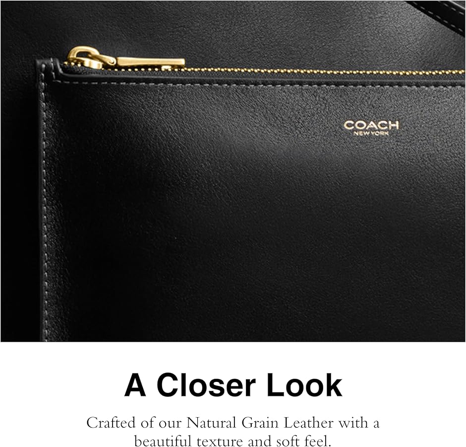 COACH Zip Pouch in Natural Grain Leather: Handbags: Amazon.com