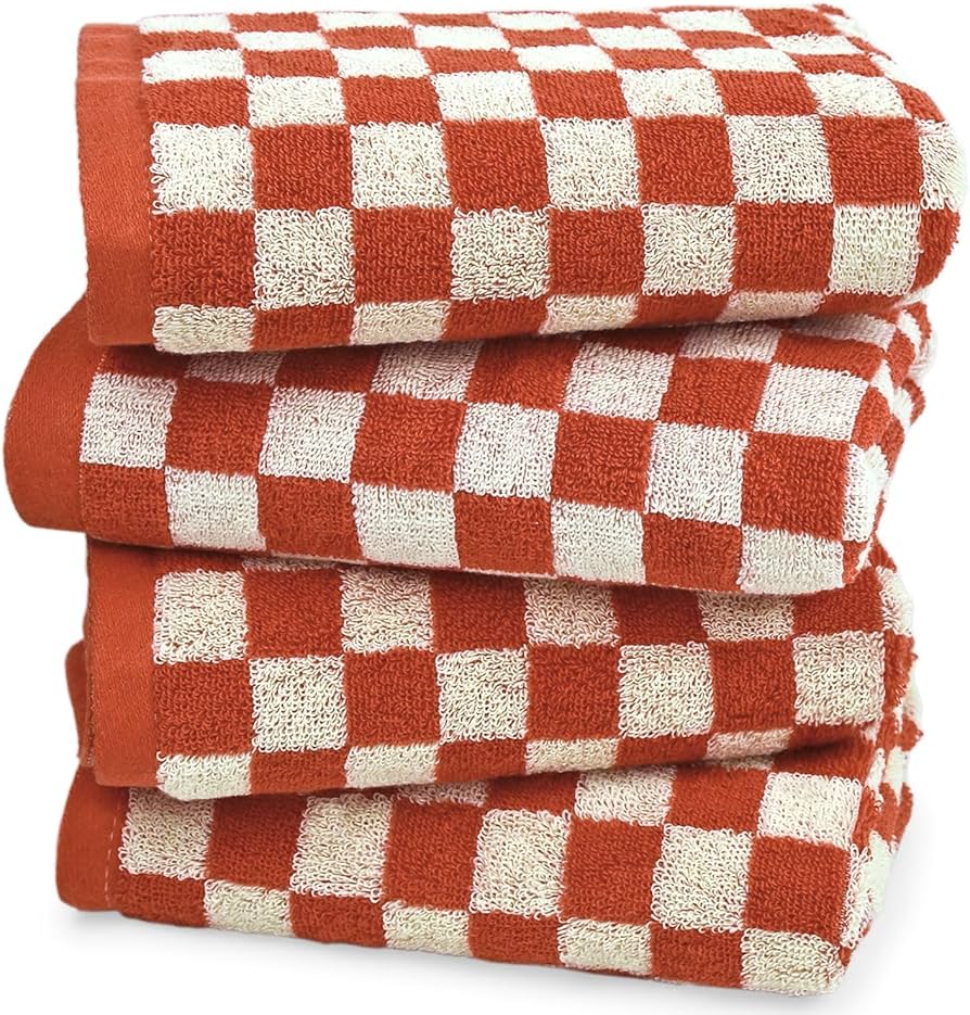 Amazon.com: Jacquotha Checkered Hand Towels (13x29 Inches
