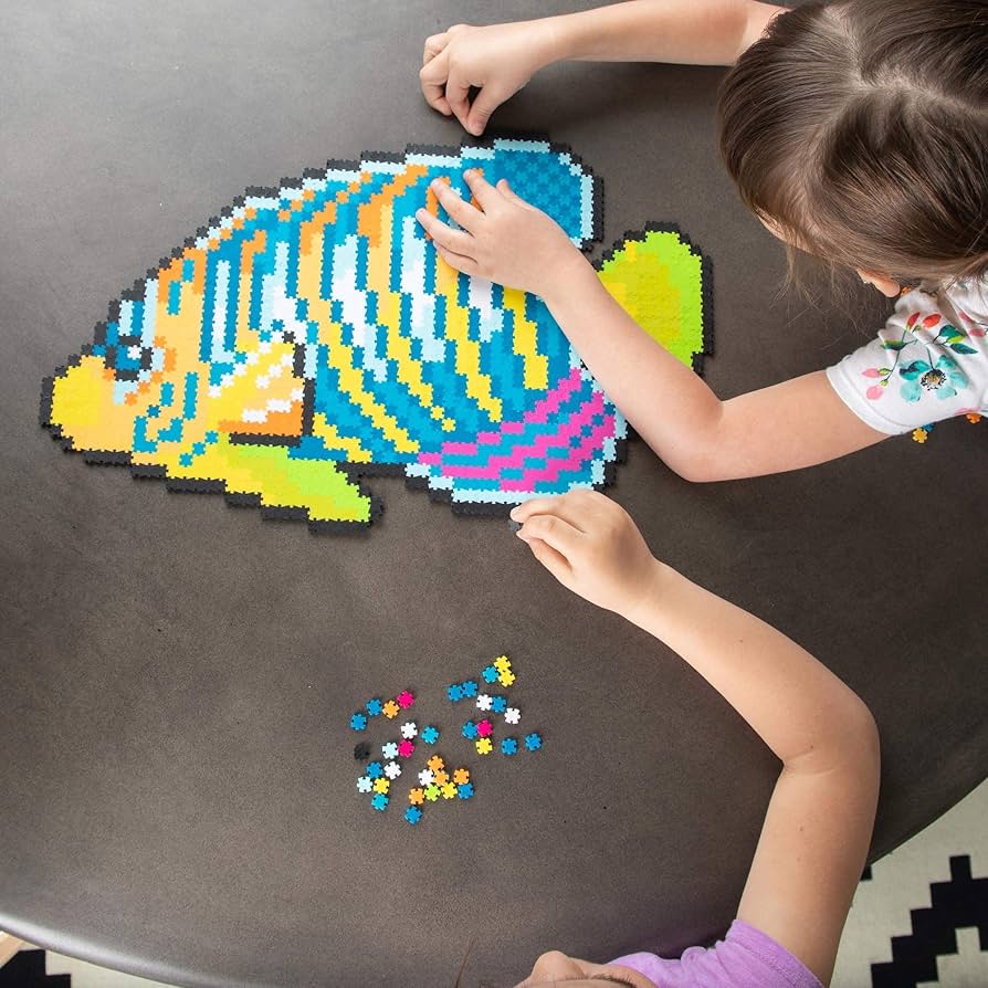 Amazon.com: Jixelz 1500 Piece Set Under The Sea Pixelated Puzzle