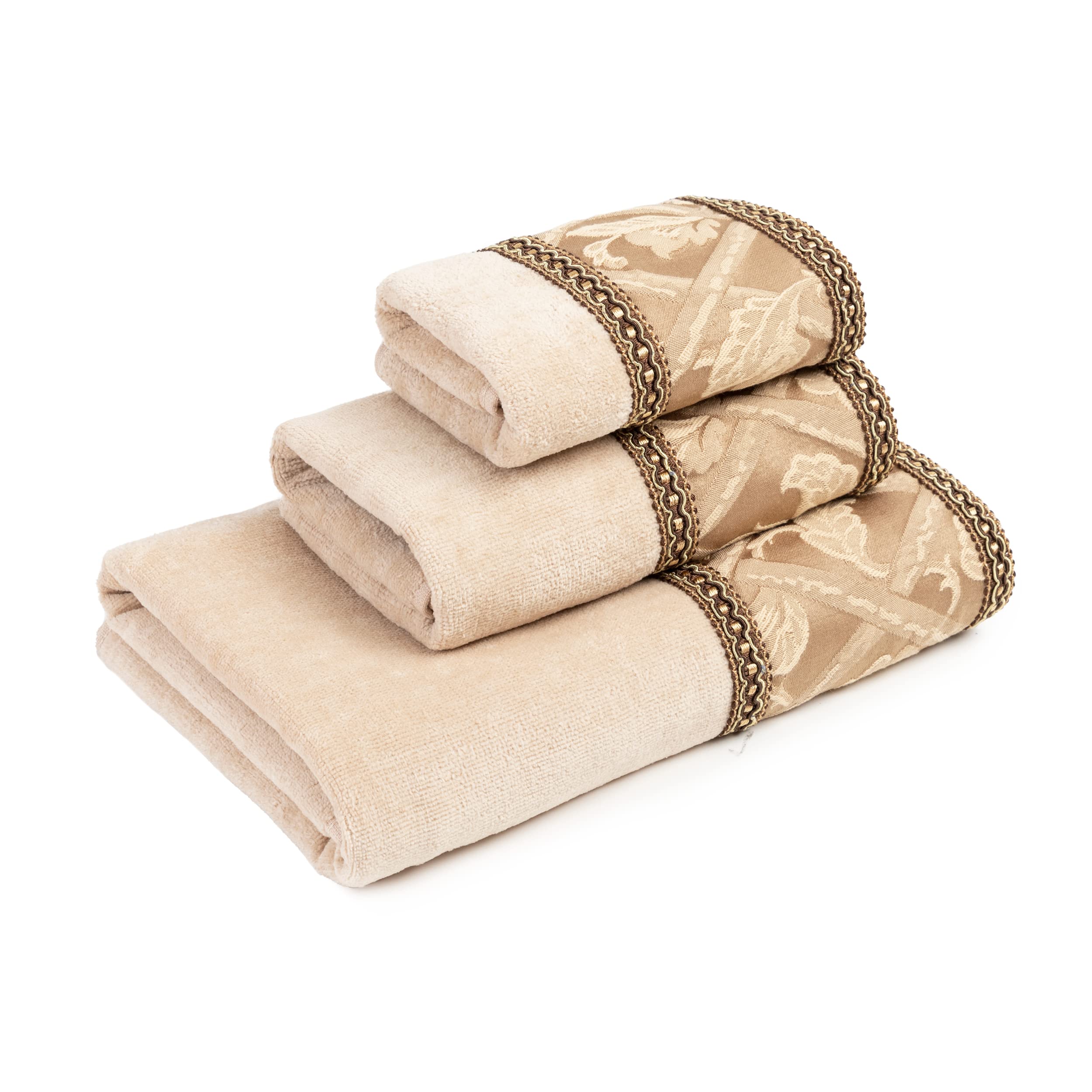 Amazon.com: Sherry Kline Savannah 3-Piece Decorative Towel Set