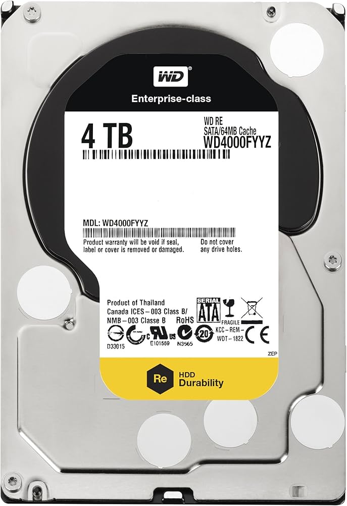Amazon.com: WD 4TB 3.5 Inch SATA III, 7200 RPM, 64 MB Cache