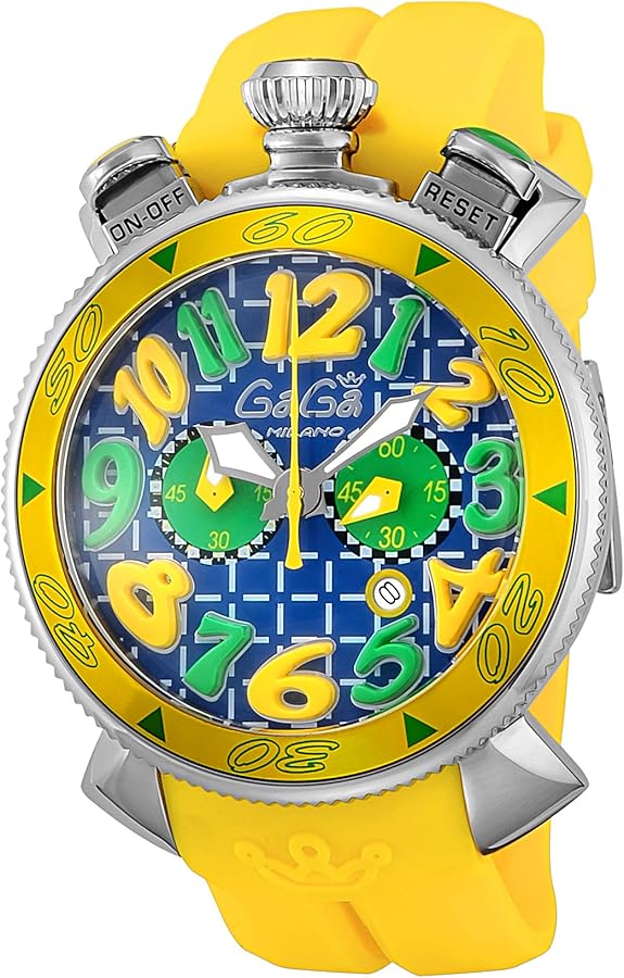 Amazon.co.jp: [ガガミラノ] 腕時計 Chrono 48mm 6050.LE.02.JAPAN