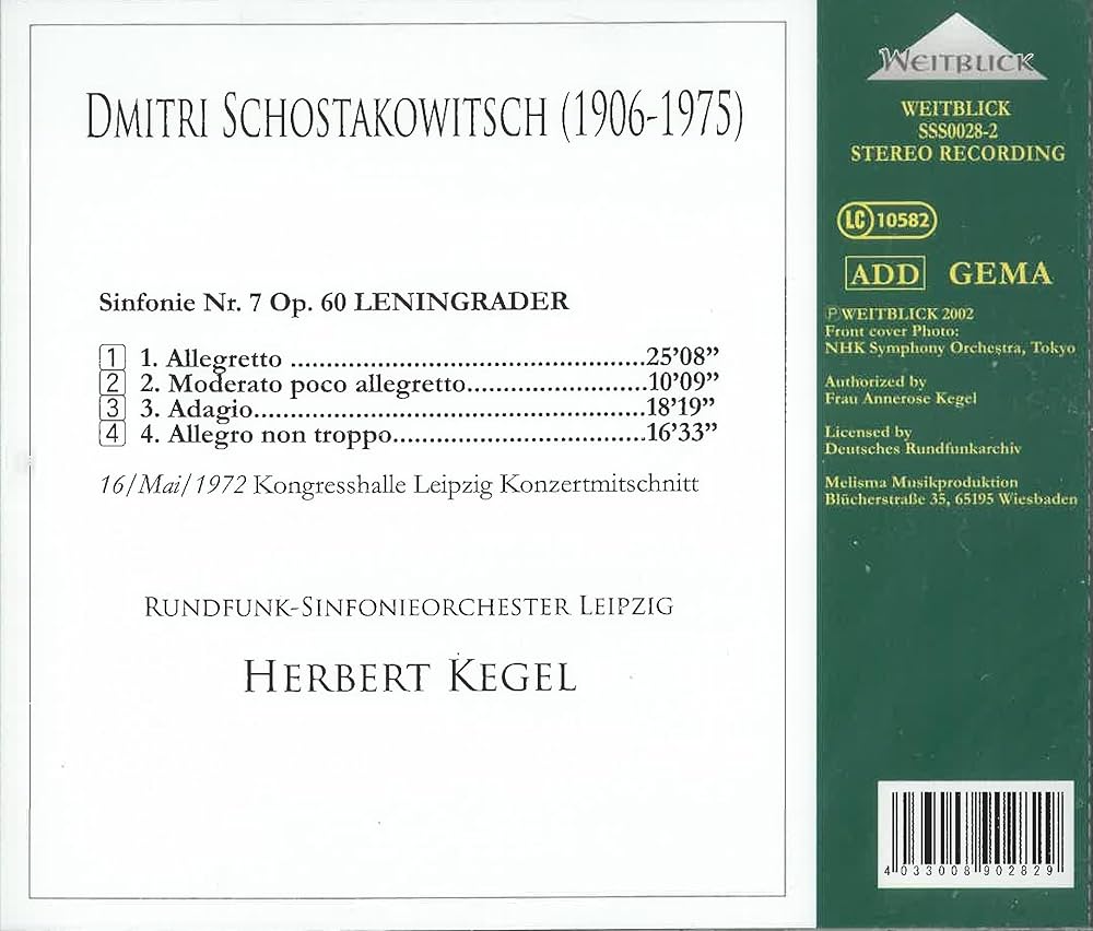 Amazon.com: SSS0028 ショスタコーヴィチ:交響曲第7番「レニングラード