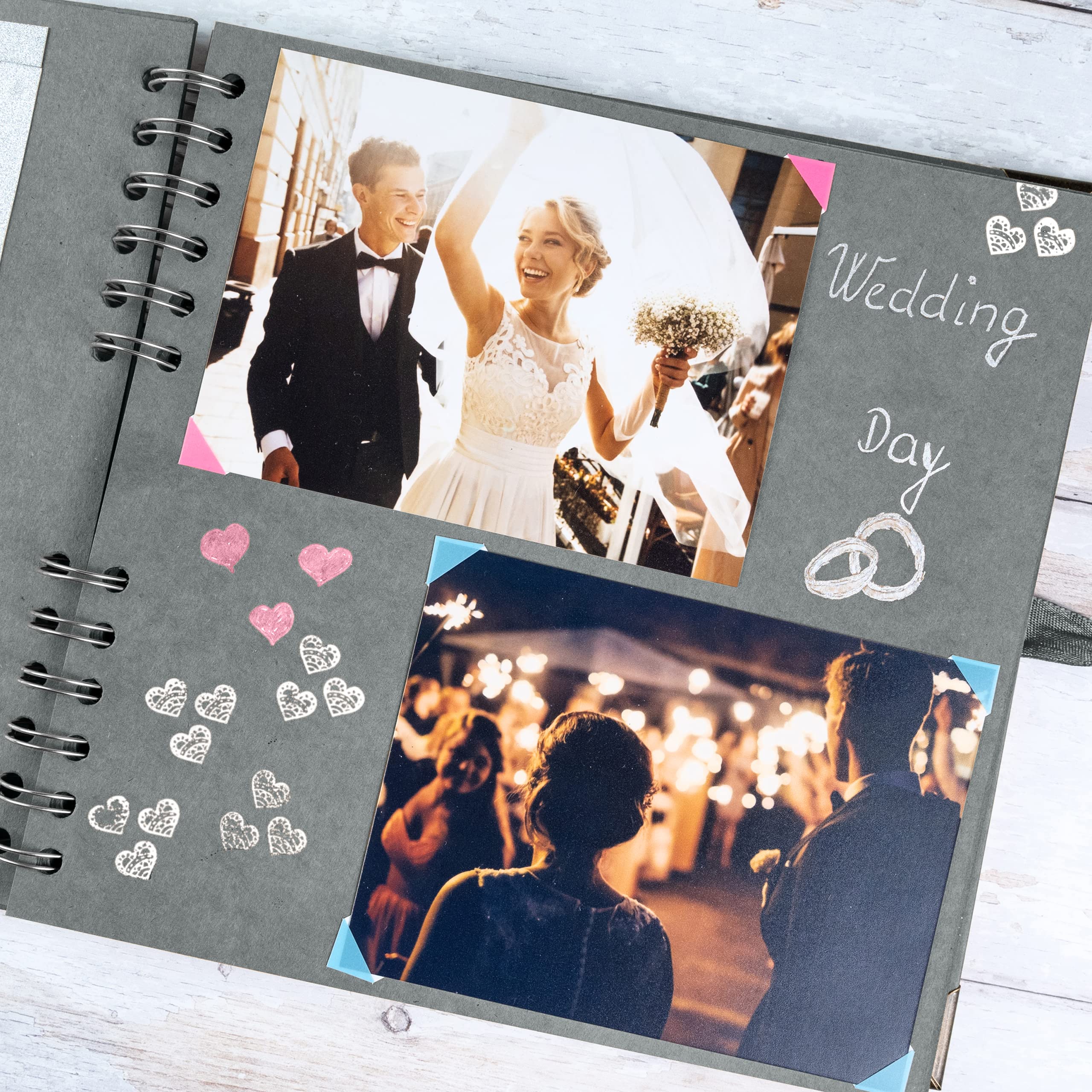 Amazon.co.jp: Bstorify スクエア スクラップブック フォトアルバム 60