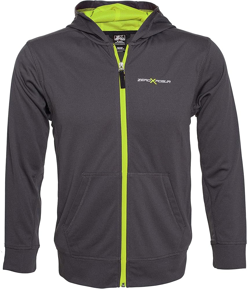 Amazon.com: ZeroXposur Boys Zip up Hoodie ZX Dri-Tech Fleece