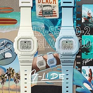 Amazon.com: CASIO G-Shock G-Lide White Digital Watch GLX-S5600-7B