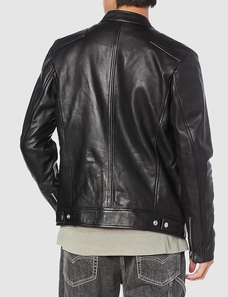 Amazon | [Diesel] [ディーゼル] メンズ シープスキン シングルレザー