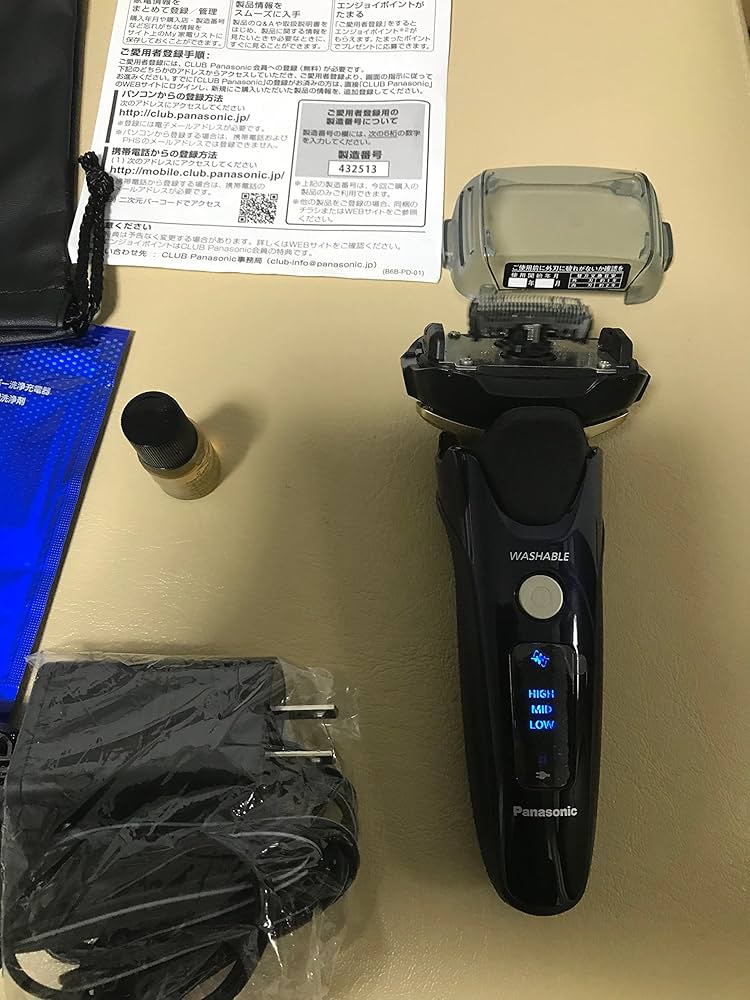 Amazon | パナソニック 電気シェーバー （青）Panasonic ラムダッシュ