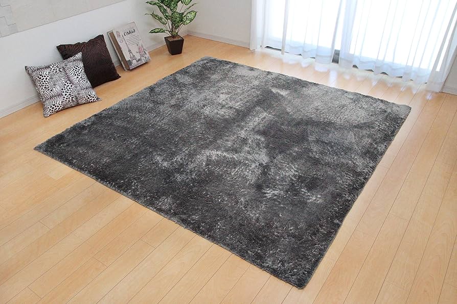 Amazon｜イケヒコ ラグ カーペット 2畳 無地 シャギー調 選べるカラー