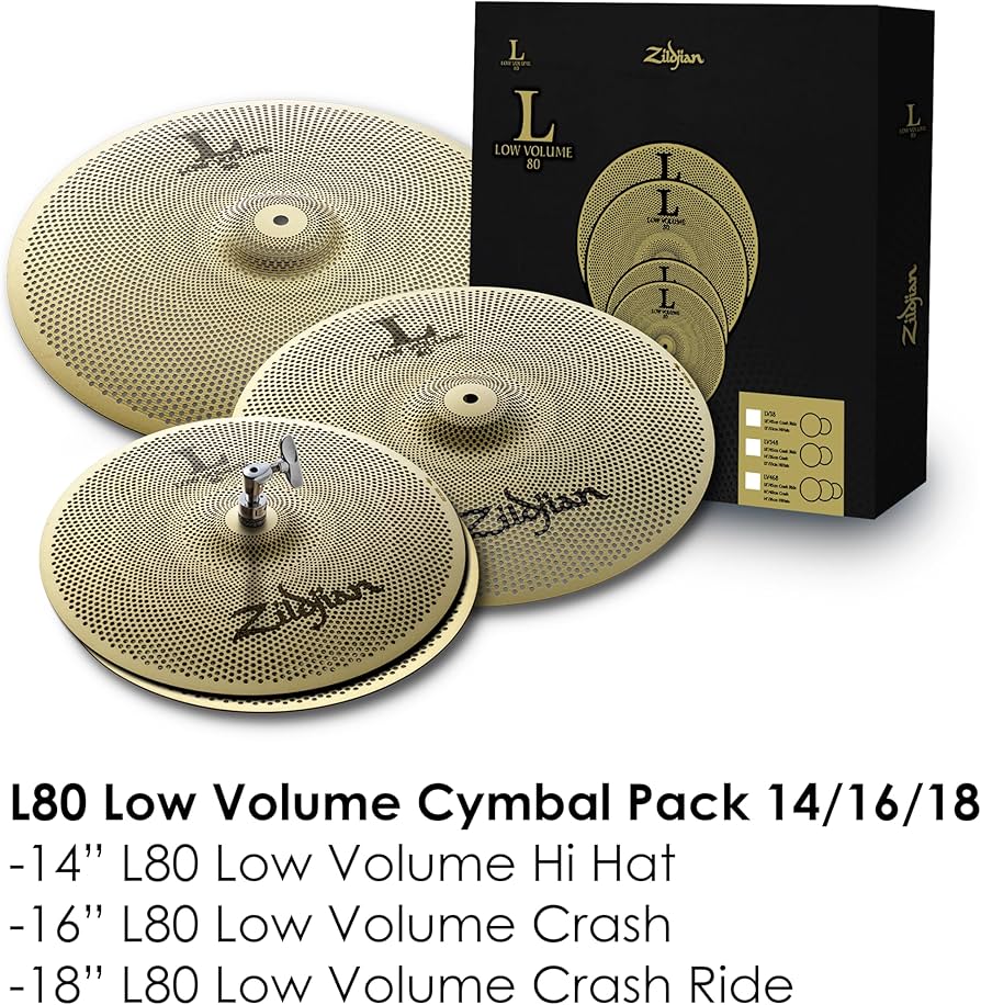 Amazon.com: Avedis Zildjian Company L80 Low Volume LV468 Box Set