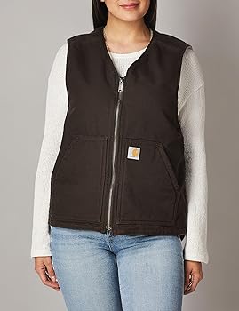Amazon | Carhartt Men's 104394 Washed Duck Vest - Sherpa Lined