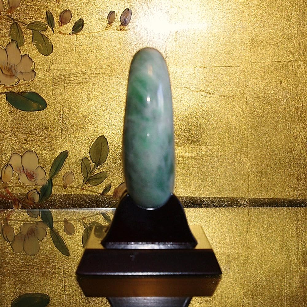 Amazon | theory xyz 糸魚川翡翠 勾玉 置物 91mm 純国産 翡翠勾玉 特大