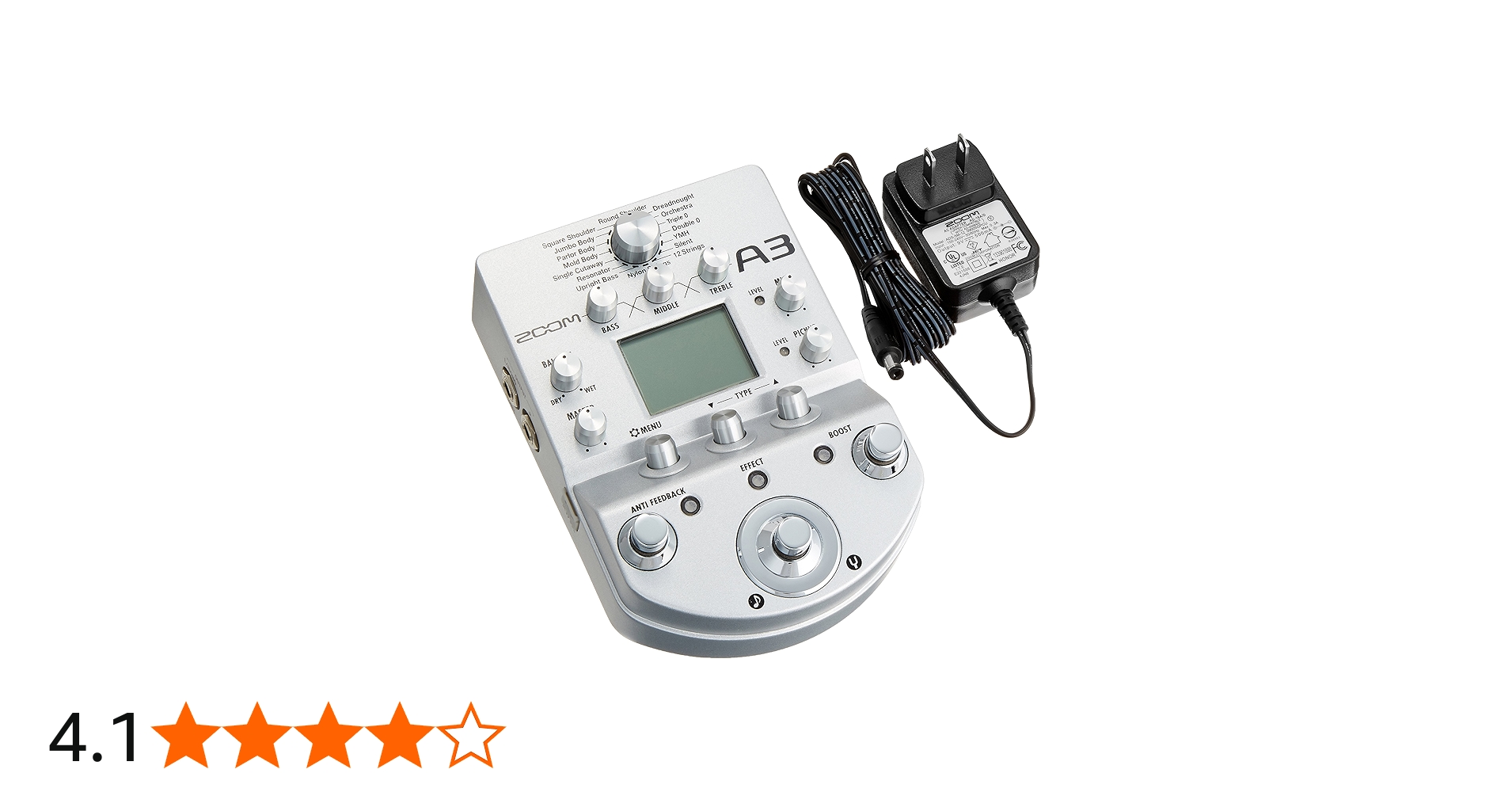 Amazon.co.jp: ZOOM マルチエフェクター アコースティック ギター A3