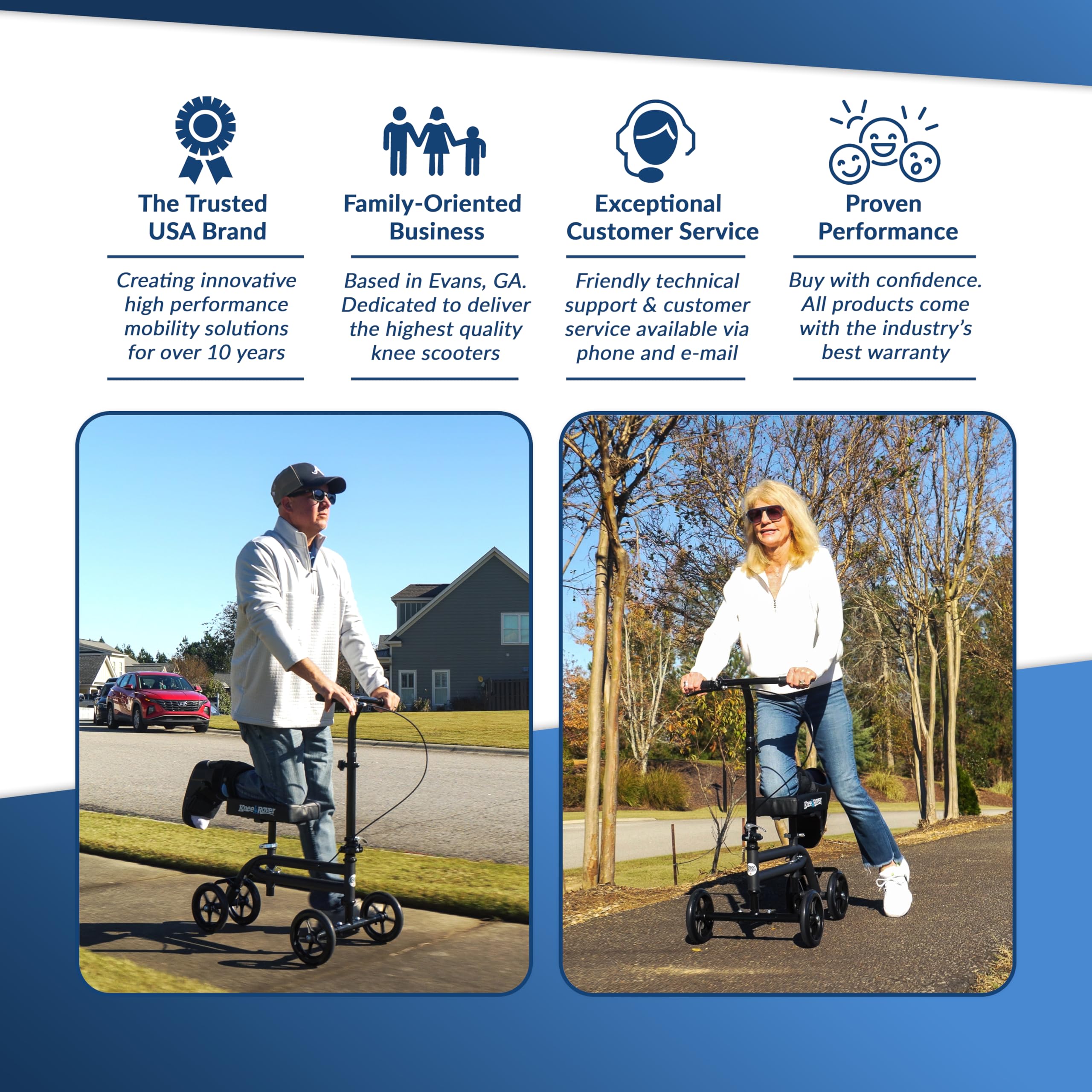 Amazon | 松葉杖の代わりとなるデュアルブレーキシステム付き