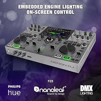 Denon DJ Prime Go+ Portable DJ Controller and Mixer, 2 Desks, WiFi